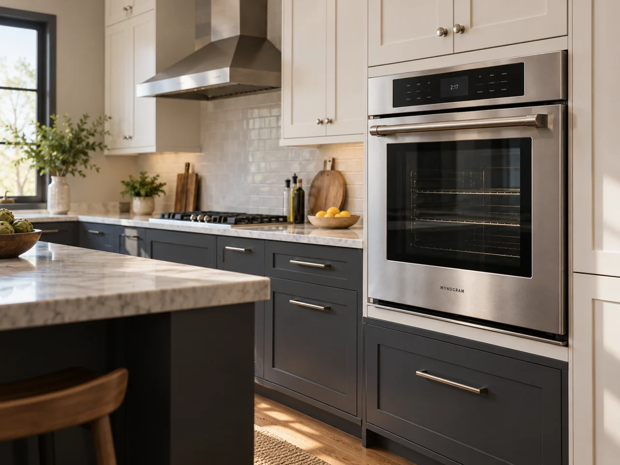 Illustration of a Monogram oven