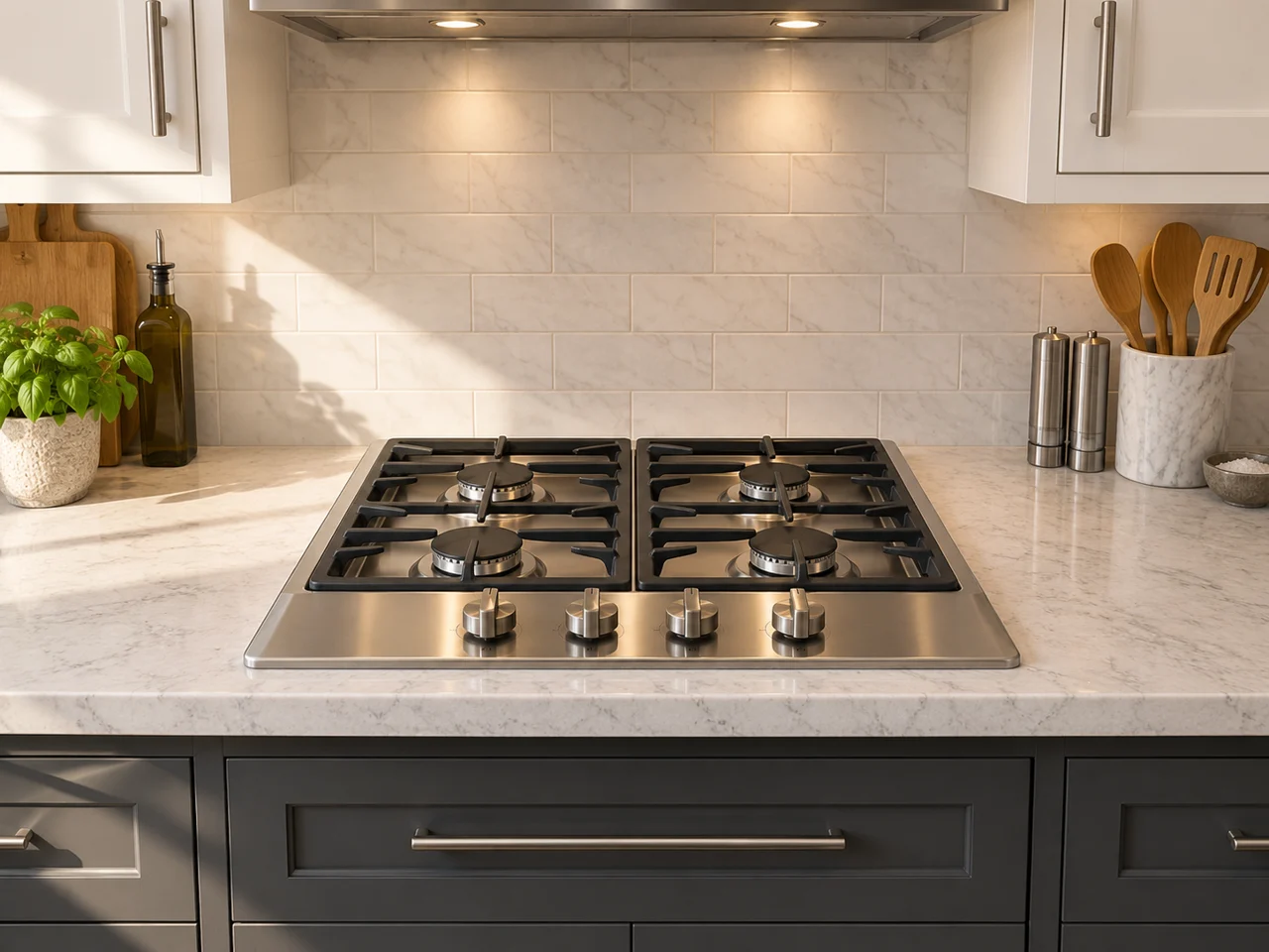 Illustration of Viking cooktop