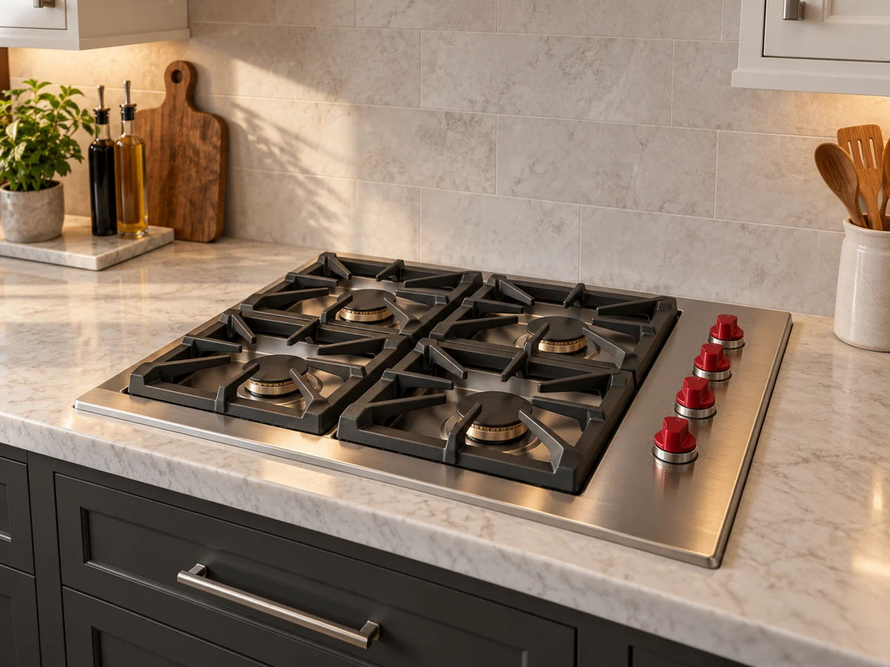 Illustration of Wolf cooktop